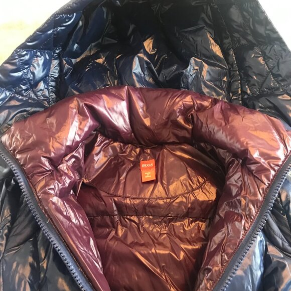 Hugo Boss puffer jacket detachable hood logo adjustable waist luxury designer - Picture 11 of 16